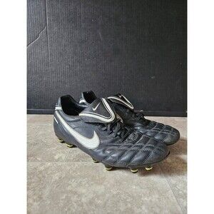 Nike Tiempo legend III 3 FG soccer Cleats boots black white gold 11 368180-017